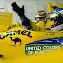 Michael Schumacher sporting a similar design for the 1991 Austrian Grand Prix