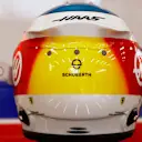 Mick Schumacher's helmet in tribute to his father Michael Schumacher 
