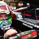 Front view of Verstappen's helmet for the Interlagos F1 weekend