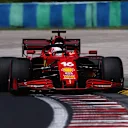 BUDAPEST, HUNGARY - JULY 30: Charles Leclerc of Monaco driving the (16) Scuderia Ferrari SF21 during practice ahead of the F1 Grand Prix of Hungary at Hungaroring on July 30, 2021 in Budapest, Hungary. (Photo by Lars Baron/Getty Images)
