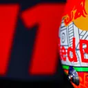 Close-up view of Perez's Mexico GP helmet