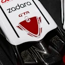 The emblem on the noses of the Alfa Romeos 