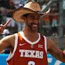 AUSTIN, TEXAS - OCTOBER 24: Daniel Ricciardo of Australia and McLaren F1 looks on in the Paddock before the F1 Grand Prix of USA at Circuit of The Americas on October 24, 2021 in Austin, Texas. (Photo by Chris Graythen/Getty Images)
