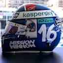 Charles Leclerc's 2021 Monaco helmet in tribute to Louis Chiron