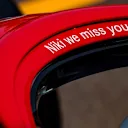 'Niki we miss you' read the red halos in Monaco