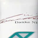 'Danke Niki' and the late Austrian's signature were emblazoned on the nose of the car