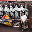 Red Bull dressed up as stormtroopers to promote the latest Star Wars film in 2005
