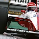 Erik Comas drives the Larrousse LH94 complete with the special livery in Monaco, 1994