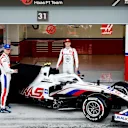 BAHRAIN INTERNATIONAL CIRCUIT, BAHRAIN - MARCH 12: Mick Schumacher, Haas F1 and Nikita Mazepin,