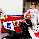 BAHRAIN INTERNATIONAL CIRCUIT, BAHRAIN - MARCH 12: Mick Schumacher, Haas F1 and Nikita Mazepin,