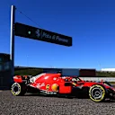 Leclerc heads out of the famous Fiorano pits