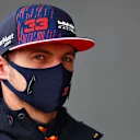NORTHAMPTON, ENGLAND - FEBRUARY 24: Max Verstappen of Netherlands and Red Bull Racing looks on