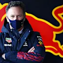 NORTHAMPTON, ENGLAND - FEBRUARY 24: Red Bull Racing Team Principal Christian Horner looks on in the