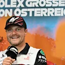 Alfa Romeo's Finnish driver Valtteri Bottas addresses a press conference on July 7, 2022 prior to the Formula One Austrian Grand Prix in Spielberg, Austria. (Photo by Joe Klamar / AFP) (Photo by JOE KLAMAR/AFP via Getty Images)