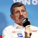 Haas F1 Team Principal Guenther Steiner talks in the Team Principals Press Conference prior to practice ahead of the F1 Grand Prix of Austria at Red Bull Ring on July 09, 2022 in Spielberg, Austria. (Photo by Clive Rose/Getty Images)
