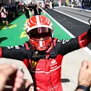 Charles Leclerc of Ferrari celebrates after he won the Formula 1 Austrian Grand Prix at Red Bull Ring in Spielberg, Austria on July 10, 2022. (Photo by Jakub Porzycki/NurPhoto via Getty Images)