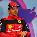  Race winner Charles Leclerc of Monaco and Ferrari attends the press conference after the F1 Grand Prix of Austria at Red Bull Ring on July 10, 2022 in Spielberg, Austria. (Photo by Lars Baron/Getty Images)