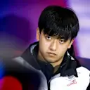  Guanyu Zhou (Alfa Romeo) during a press conference at the Silverstone circuit ahead of the Great Britain Grand Prix. REMKO DE WAAL (Photo by ANP via Getty Images)