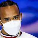 Lewis Hamilton (Mercedes) during a press conference at the Silverstone circuit ahead of the Great Britain Grand Prix. REMKO DE WAAL (Photo by ANP via Getty Images) 