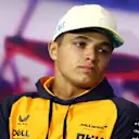 Lando Norris of Great Britain and McLaren looks on in the Drivers Press Conference during previews ahead of the F1 Grand Prix of Great Britain at Silverstone on June 30, 2022 in Northampton, England. (Photo by Clive Rose/Getty Images)