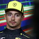 Charles Leclerc of Scuderia Ferrari during the press conference after the Formula 1 Italian Grand Prix race at Circuit Monza, on September 11, 2022 in Monza, Italy (Photo by Beata Zawrzel/NurPhoto via Getty Images)