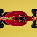 Ferrari's livery for the 2022 Italian Grand Prix - top view
