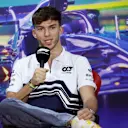 SAO PAULO, BRAZIL - NOVEMBER 10: Pierre Gasly of France and Scuderia AlphaTauri attends the Drivers Press Conference during previews ahead of the F1 Grand Prix of Brazil at Autodromo Jose Carlos Pace on November 10, 2022 in Sao Paulo, Brazil. (Photo by Jared C. Tilton/Getty Images)