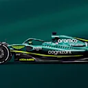 Side view of the Aston Martin AMR22