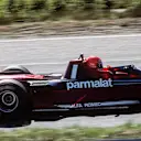 A side view of the BT46B, showing its pick-up truck-like profile