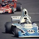 The Ligier JS5 looked odd even compared to other cars of the era, including the Brabham BT45 – which had high side-mounted air intakes – behind it