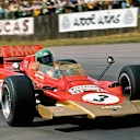Reine Wissell at the wheel of the Lotus 56B at Silverstone, 1971