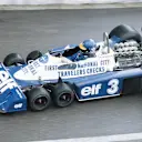 The Tyrrell P34 had transparent cut-outs in the cockpit to allow the drivers to see the front wheels