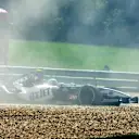 Chanoch Nissany (ISR) Minardi Test Driver spins into the gravel. 
Formula One World Championship, Rd13, Hungarian Grand Prix, Practice Day, Hungaroring, Hungary, 29 July 2005.
©  Sutton Motorsport Images
