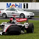 Kimi Raikkonen (FIN) McLaren Mercedes MP4/21 retired from the race.
Hungarian Grand Prix, Race, Budapest, Hungary, 6 August 2006. © Sutton Motorsport Images