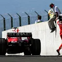 Felipe Massa (BRA) Ferrari F2008 retires from the race.
Formula One World Championship, Rd 11, Hungarian Grand Prix, Race, Budapest, Hungary, Sunday 3 August 2008. © Sutton Motorsport Images