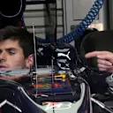Jaime Alguersuari (ESP) Scuderia Toro Rosso checks his driving position with his engineers ahead of his Grand Prix debut. Hungarian Grand Prix, Preparations, Budapest, Hungary, Thursday 23 July 2009.
 © © Sutton Motorsport Images
