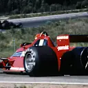 Alfa Romeo powered Brabham to two victories in 1978, including Niki Lauda's notorious win in Sweden with the controversial Brabham BT46B 'Fan Car.' © Sutton Images