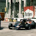 Race winner Mario Andretti (USA) Lotus 78 leads Niki Lauda (AUT) Ferrari 312T2, who finished the race in second position.
United States Grand Prix (West), Rd 4, Long Beach, USA, 3 April 1977.
BEST IMAGE
 © ©Sutton Motorsport Images