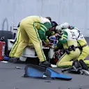 Zanardi was lucky to survive a brutal Champ Car crash in 2001, after which his legs were amputated. (Photo by: Jonathan Ferrey/Getty Images) 