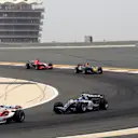 Ralf Schumacher (GER) Toyota TF106 ahead of Nico Rosberg (GER) Williams FW28.
Formula One World Championship, Rd 1, Bahrain Grand Prix, Qualifying Day, Bahrain International Circuit, Bahrain, 11 March 2006.
 © Sutton Motorsport Images