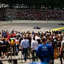 Pierre Gasly, Scuderia Toro Rosso STR13, and Brendon Hartley, Toro Rosso STR13, arrive on the grid during the Brazilian GP on November 11, 2018 in Autodromo Jose Carlos Pace, Brazil. (Photo by Andy Hone / LAT Images)