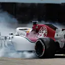 Marcus Ericsson, Alfa Romeo Sauber C37, spins during the Brazilian GP on November 11, 2018 in Autodromo Jose Carlos Pace, Brazil. (Photo by Steven Tee / LAT Images)