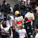 Lewis Hamilton (GBR) McLaren trudges back to the pits after retiring from the race. Formula One World Championship, Rd16, Chinese Grand Prix, Race Day, Shanghai International Circuit, Shanghai, China, Sunday 7 October 2007. © Sutton Motorsport Images