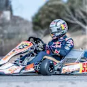 Carlos Sainz karting in his specially weighted helmet in Spain. © Oscar Carrascosa/Red Bull Content Pool