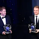 Sebastian Vettel (GER) Ferrari and Nico Rosberg (GER) Mercedes AMG F1 at FIA Prize Giving Awards Ceremony 2015, Paris, France, 4 December 2015. © FIA