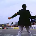 Gilles Villeneuve pips Rene Arnoux in the 1979 Dijon classic © LAT Photographic