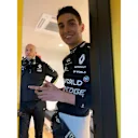 What does a driver do during a F1 track action delay?