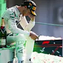 Pierre Gasly takes a moment to reflect on the Monza podium. © Copyright: Charniaux / XPB Images