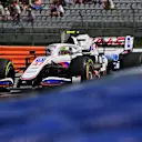 Haas F1's German driver Mick Schumacher races during the Formula One Styrian Grand Prix at the Red Bull Ring race track in Spielberg, Austria, on June 27, 2021. (Photo by ANDREJ ISAKOVIC / AFP) (Photo by ANDREJ ISAKOVIC/AFP via Getty Images)