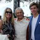 www.sutton-images.com Derek Bell (GBR) with Misti Bell (GBR) and Sebastian Bell (GBR) at Goodwood Festival of Speed, Goodwood, England, 30 June - 2 July 2017. © Sutton Images
